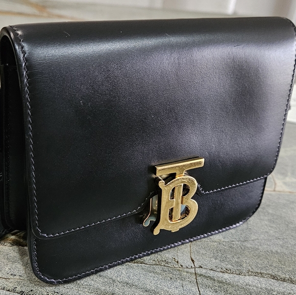 Burberry Handbags - Burberry TB Belt Bag with Gold Logo Like New